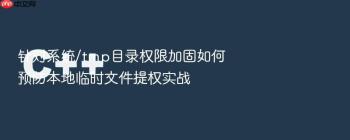 针对系统/tmp目录权限加固如何预防本地临时文件提权实战