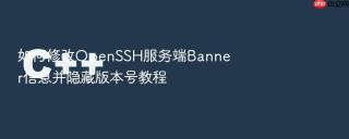 如何修改OpenSSH服务端Banner信息并隐藏版本号教程