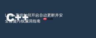 linux系统如何开启自动更新并安全修复内核漏洞指南