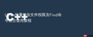 Linux批量修改文件权限及Find命令结合使用教程