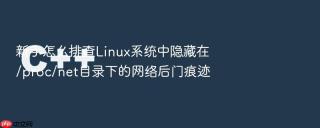新手怎么排查linux系统中隐藏在/proc/net目录下的网络后门痕迹