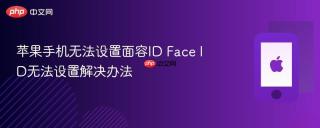 苹果手机无法设置面容id face id无法设置解决办法