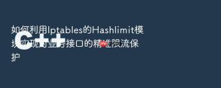 如何利用Iptables的Hashlimit模块实现对业务接口的精准限流保护