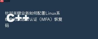 针对关键业务如何配置Linux系统中的双因素认证（MFA）恢复码