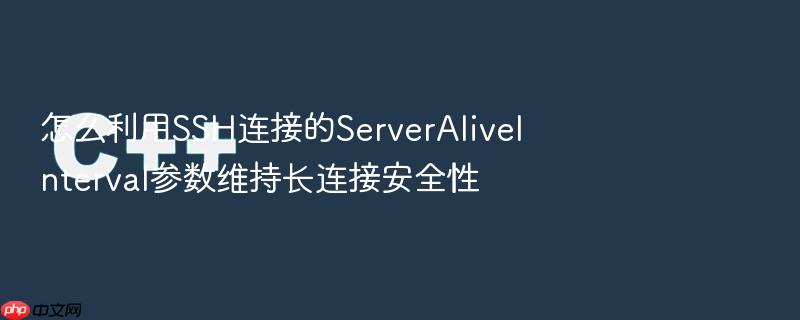 怎么利用ssh连接的serveraliveinterval参数维持长连接安全性