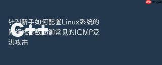 针对新手如何配置Linux系统的网络栈参数防御常见的ICMP泛洪攻击