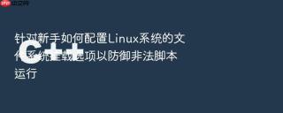 针对新手如何配置Linux系统的文件系统挂载选项以防御非法脚本运行