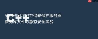 如何利用加密存储卷保护服务器数据库文件的静态安全实战