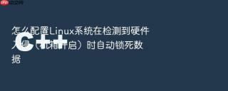 怎么配置Linux系统在检测到硬件入侵（机箱开启）时自动锁死数据