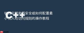 针对云服务器安全组如何配置最小化入站访问规则的操作教程