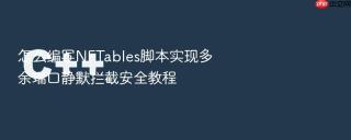 怎么编写NFTables脚本实现多余端口静默拦截安全教程