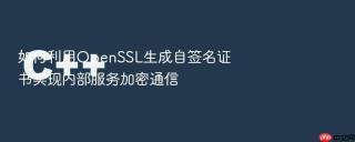 如何利用openssl生成自签名证书实现内部服务加密通信