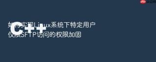 如何实现Linux系统下特定用户仅限SFTP访问的权限加固