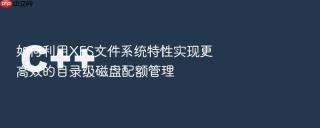 如何利用XFS文件系统特性实现更高效的目录级磁盘配额管理
