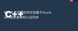 针对生产环境如何实现基于Ansible的服务器身份认证同步