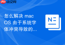 怎么解决 macOS 由于系统字体冲突导致的软件文字显示乱码
