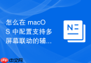 怎么在 macOS 中配置支持多屏幕联动的辅助功能设置