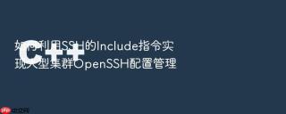 如何利用ssh的include指令实现大型集群openssh配置管理