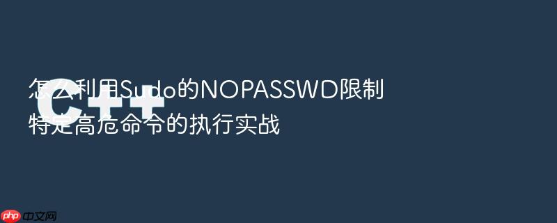 怎么利用sudo的nopasswd限制特定高危命令的执行实战