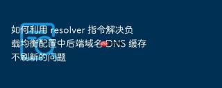如何利用 resolver 指令解决负载均衡配置中后端域名 dns 缓存不刷新的问题