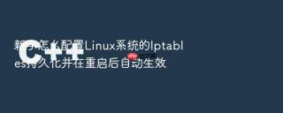 新手怎么配置Linux系统的Iptables持久化并在重启后自动生效