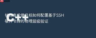 针对高价值目标如何配置基于SSH硬件令牌的物理层级验证