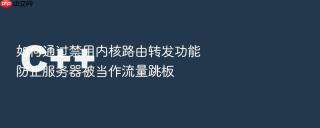 如何通过禁用内核路由转发功能防止服务器被当作流量跳板