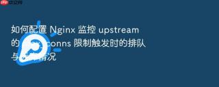 如何配置 nginx 监控 upstream 的 max_conns 限制触发时的排队与丢弃情况