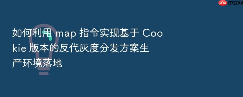 如何利用 map 指令实现基于 cookie 版本的反代灰度分发方案生产环境落地