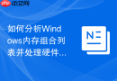 如何分析Windows内存组合列表并处理硬件保留内存过大