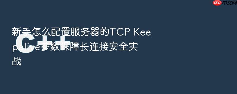 新手怎么配置服务器的tcp keepalive参数保障长连接安全实战