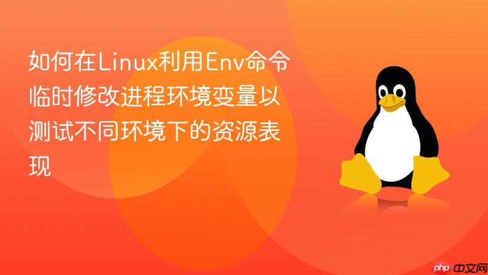 如何在linux利用env命令临时修改进程环境变量以测试不同环境下的资源表现