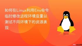 如何在linux利用env命令临时修改进程环境变量以测试不同环境下的资源表现