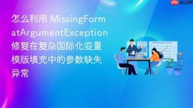 怎么利用 missingformatargumentexception 修复在复杂国际化变量模版填充中的参数缺失异常