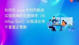 如何在 java 中利用数组实现简单的位图排序(bitmap sort)以极速处理不重复正整数