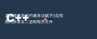 怎么排查系统内被非法赋予s位权限的非原生二进制程序文件