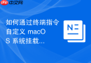 如何通过终端指令自定义 macOS 系统挂载磁盘图标的显示像素间距