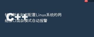 针对新手如何配置linux系统的网络接口混杂模式自动报警