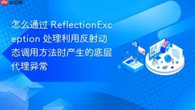 怎么通过 reflectionexception 处理利用反射动态调用方法时产生的底层代理异常