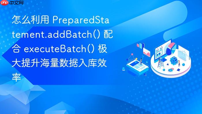 怎么利用 preparedstatement.addbatch() 配合 executebatch() 极大提升海量数据入库效率