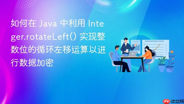如何在 java 中利用 integer.rotateleft() 实现整数位的循环左移运算以进行数据加密