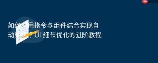 如何利用指令与组件结合实现自动聚焦？ui 细节优化的进阶教程