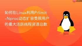 如何在linux利用prlimit-nproc动态扩容受限用户的最大活跃线程资源总数