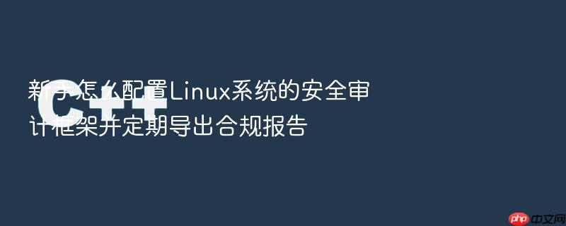 新手怎么配置linux系统的安全审计框架并定期导出合规报告