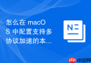 怎么在 macOS 中配置支持多协议加速的本地下载中心环境