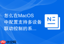怎么在MacOS中配置支持多设备联动控制的系统辅助功能设定