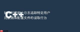 如何利用审计日志追踪特定用户对数据库配置文件的读取行为