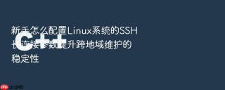 新手怎么配置linux系统的ssh长连接参数提升跨地域维护的稳定性