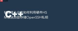 针对核心业务如何利用硬件HSM模块加固存储OpenSSH私钥