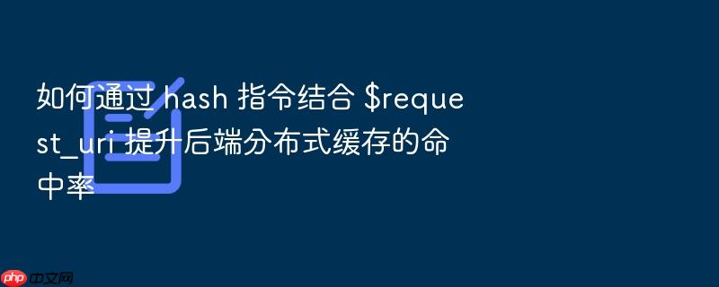 如何通过 hash 指令结合 $request_uri 提升后端分布式缓存的命中率